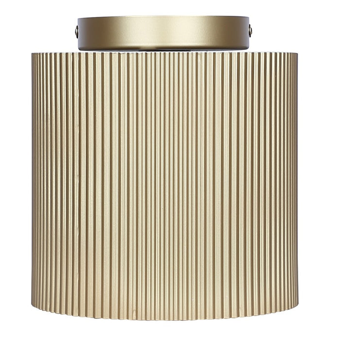 Canarm Scarlett 1 Light 8" Semi Flush Mount, Painted Gold