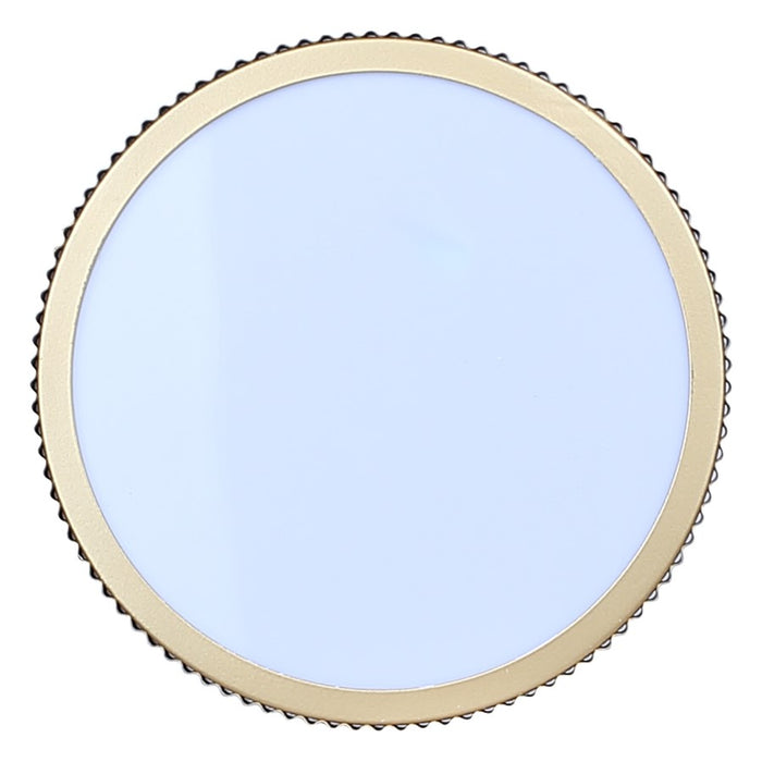 Canarm Scarlett 1 Light 8" Semi Flush Mount, Painted Gold