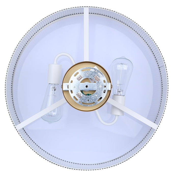 Canarm Scarlett 2 Light 18" Semi Flush Mount, Painted Gold