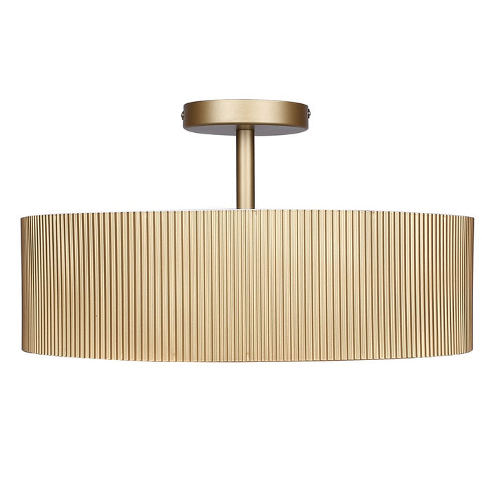 Canarm Scarlett 2 Light 18" Semi Flush Mount, Painted Gold