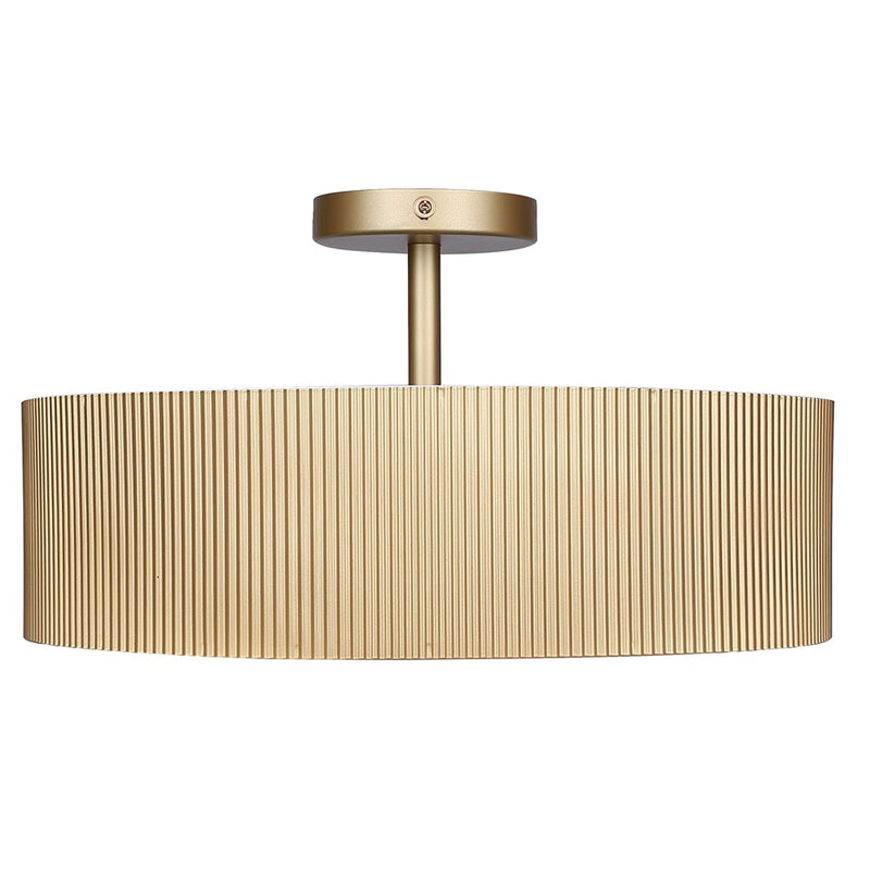 Canarm Scarlett 2 Light 18" Semi Flush Mount, Painted Gold