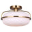 Canarm Eve 1 Light 12" Semi Flush Mount, Gold - ISF2190B01GD