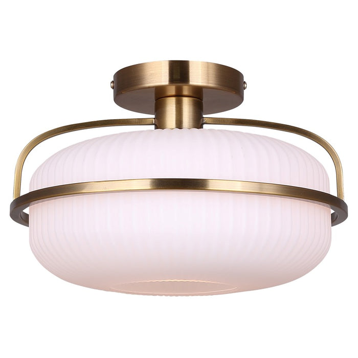 Canarm Eve 1 Light 12" Semi Flush Mount, Gold - ISF2190B01GD