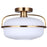 Canarm Eve 1 Light 12" Semi Flush Mount, Gold