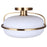 Canarm Eve 1 Light 12" Semi Flush Mount, Gold