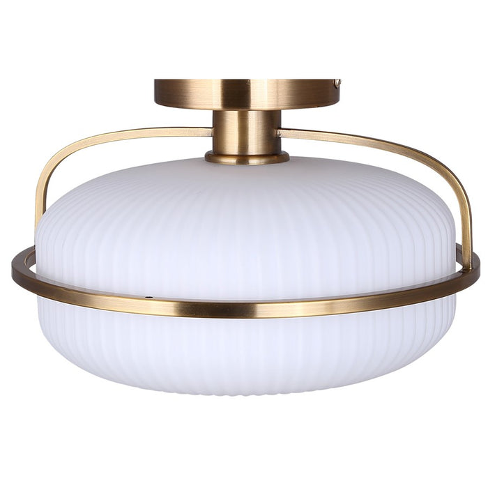 Canarm Eve 1 Light 12" Semi Flush Mount, Gold