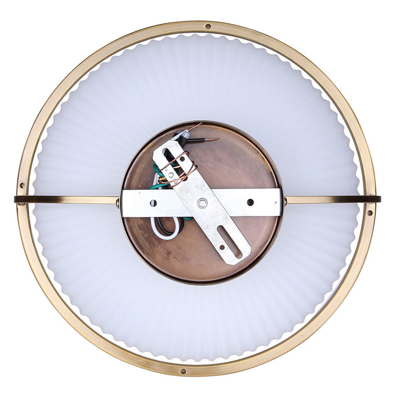 Canarm Eve 12in 1-Light Semi-Flush Mount | Mid-Century Brushed Gold and Opal Glass | Entryway & Bedroom | 12 x 12 x 8.25 in | Model ISF2190B01GD
