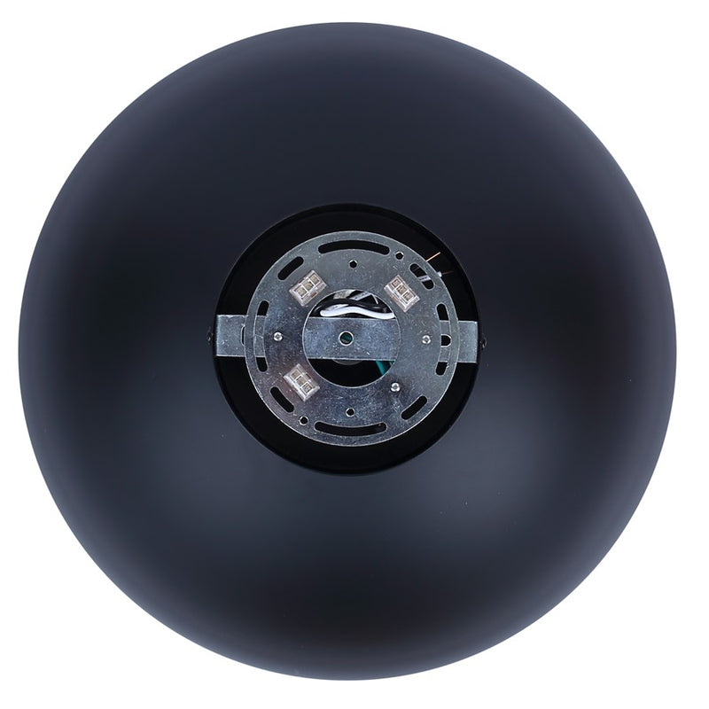 Canarm Eddie 1 Light 15.5" Semi Flush Mount, Matte Black