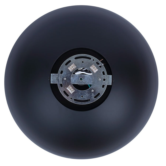 Canarm Eddie 1 Light 15.5" Semi Flush Mount, Matte Black