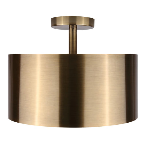 Canarm Lola 3 Light 15" Semi Flush Mount, Gold