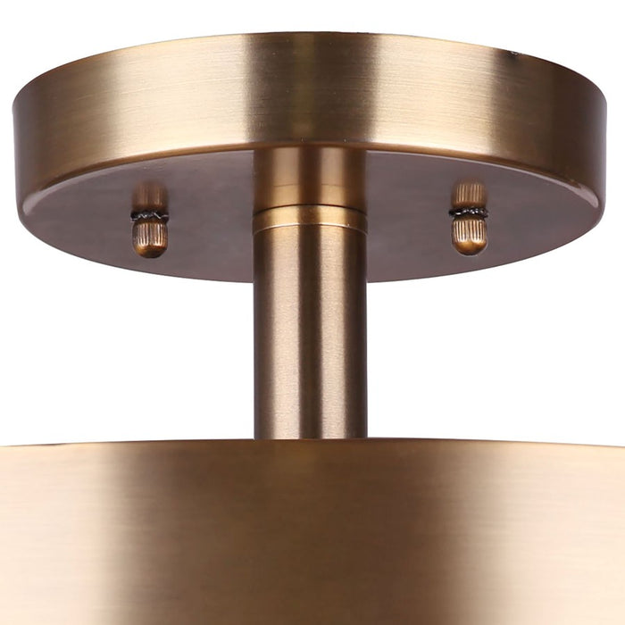 Canarm Lola 3 Light 15" Semi Flush Mount, Gold