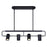 Canarm Leal 4 Light Suspended Track Lighting, Black