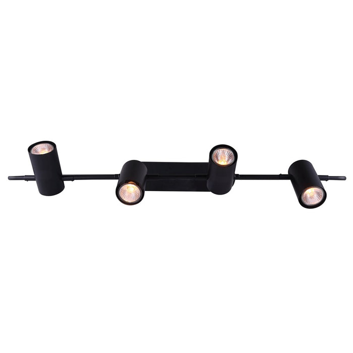 Canarm Leal 4 Light Suspended Track Lighting, Black
