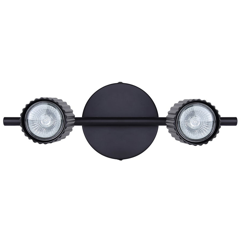 Canarm Rexton 14in 2-Light Track Lighting | Matte Black | Kitchen & Office | 14 x 5 x 7 in | Model IT1119A02BK10