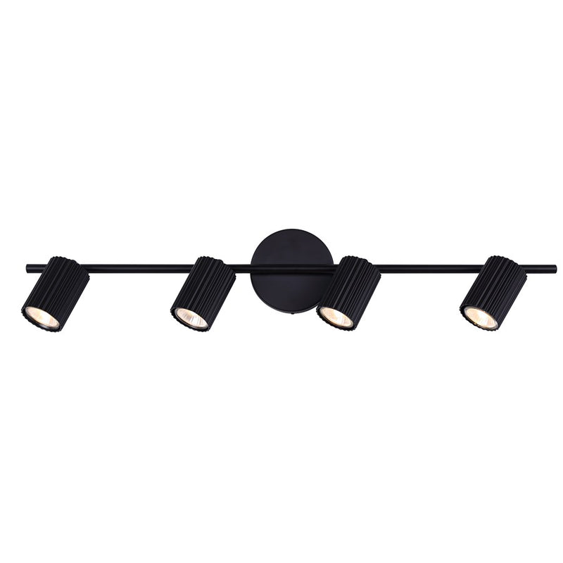 Canarm Rexton 4 Light Track Lighting, Black
