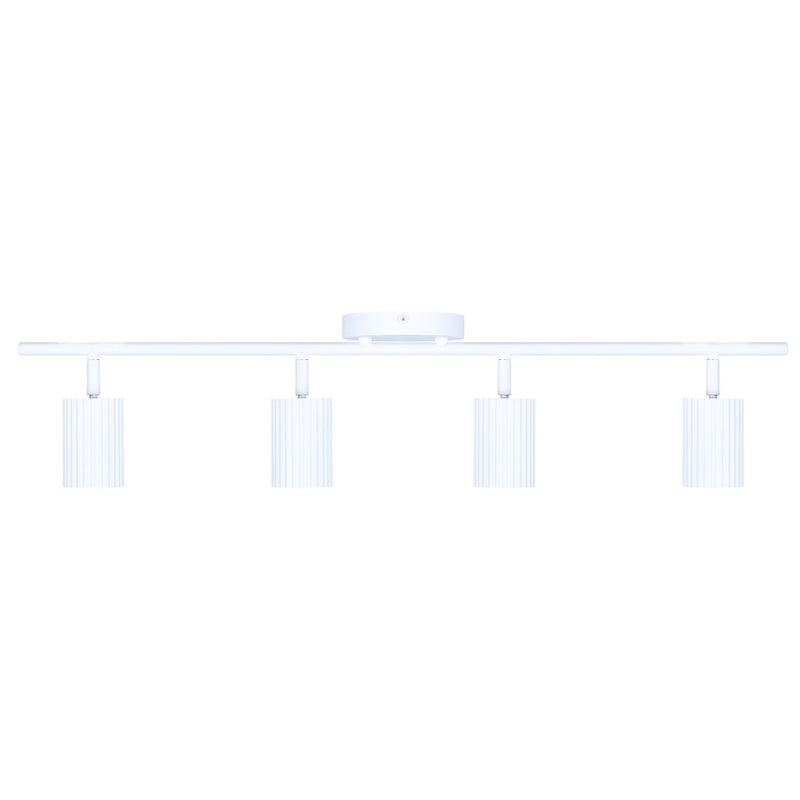 Canarm Rexton 29in 4-Light Track Lighting | Modern Matte White Metal | Kitchen & Living Room | 29 x 4.75 x 6.5 in | Model IT1119A04WH10