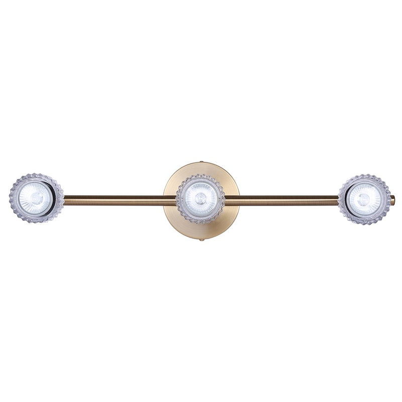Canarm Elsee 3 Light Track Lighting, Black/Gold/Clear
