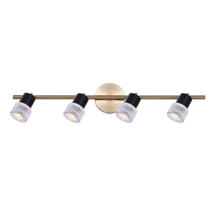 Canarm Elsee 4 Light Track Lighting, Black - IT1161A04BKG10