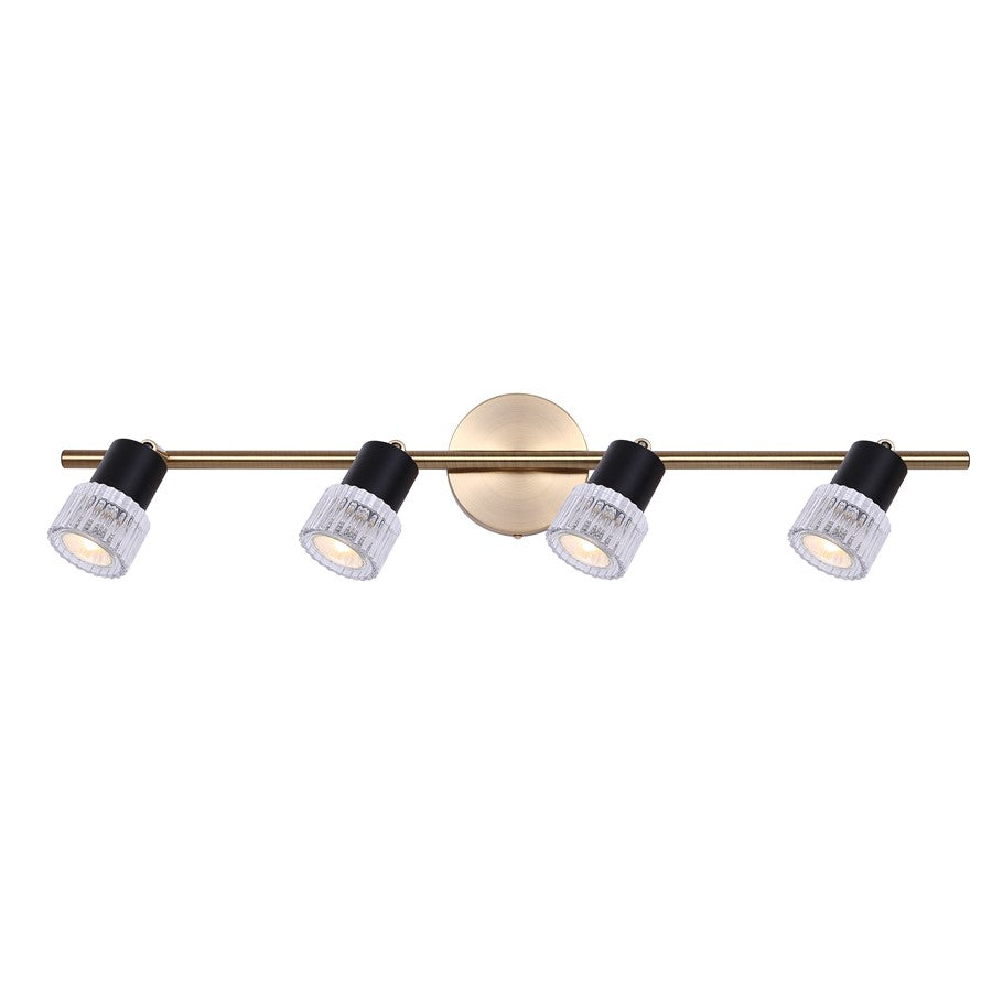 Canarm Elsee 4 Light Track Lighting, Black - IT1161A04BKG10