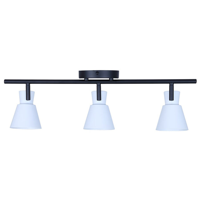 Canarm Radley 3 Light Track Lighting/50W, Black/White