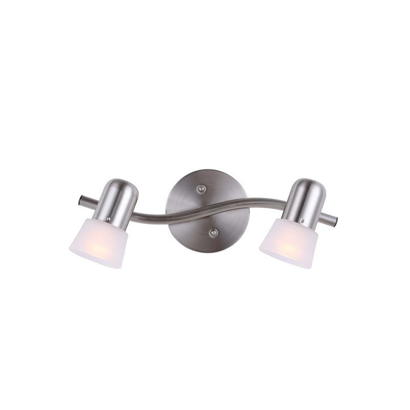 Canarm Omni 2 Light Track Lighting, Brushed Pewter
