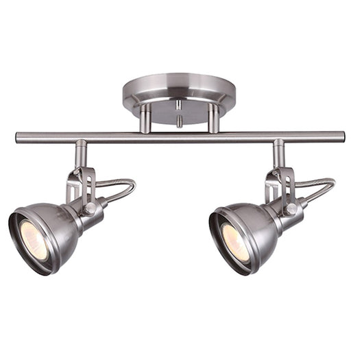 Canarm Polo 14in 2-Light Track Light | Brushed Nickel | Kitchen Island & Living Room | 14 x 8.5 in | Model IT622A02BN10