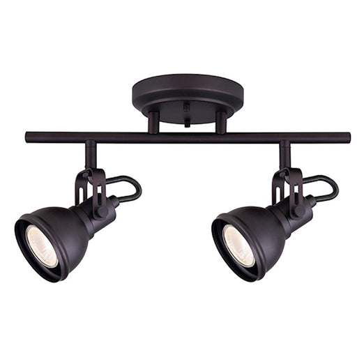 Canarm Polo 14in 2-Light Track Light | Oil Rubbed Bronze | Kitchen Island & Living Room | 14 x 8.5 in | Model IT622A02ORB10