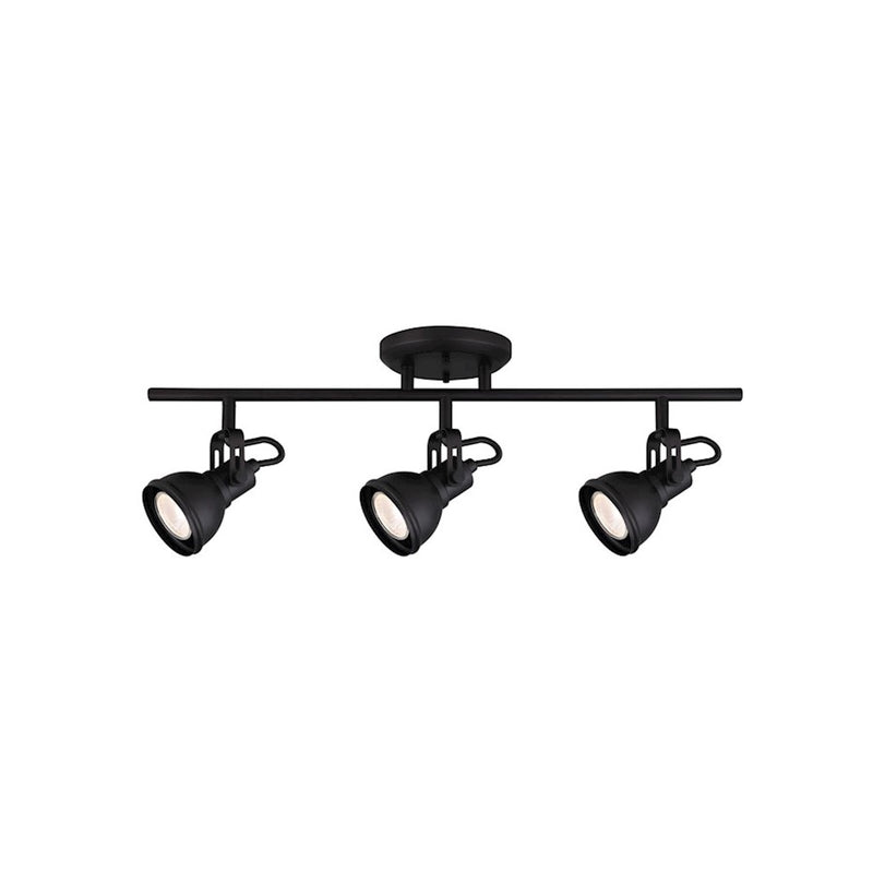 Canarm Polo 22in 3-Light Track Light | Matte Black | Kitchen Island & Entryway | 22 x 5 in | Model IT622A03BK10
