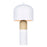 Canarm Caleb 1 Light 19" Table Lamp, Matte White/Faux Wood
