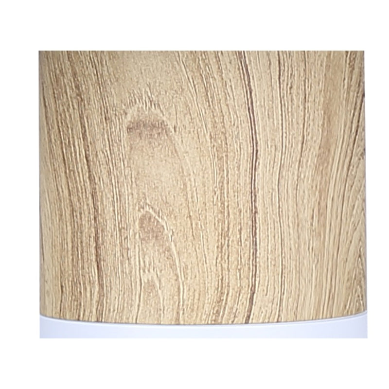 Canarm Caleb 1 Light 19" Table Lamp, Matte White/Faux Wood