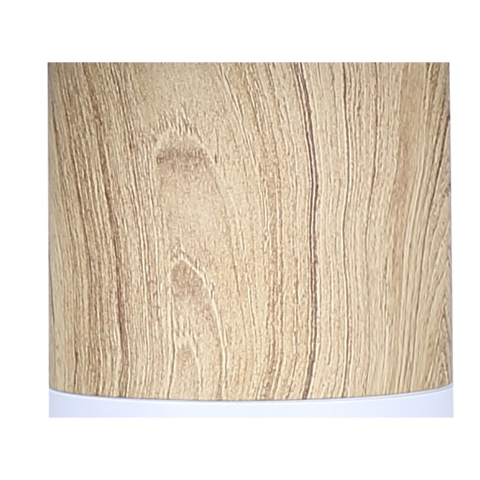 Canarm Caleb 1 Light 19" Table Lamp, Matte White/Faux Wood