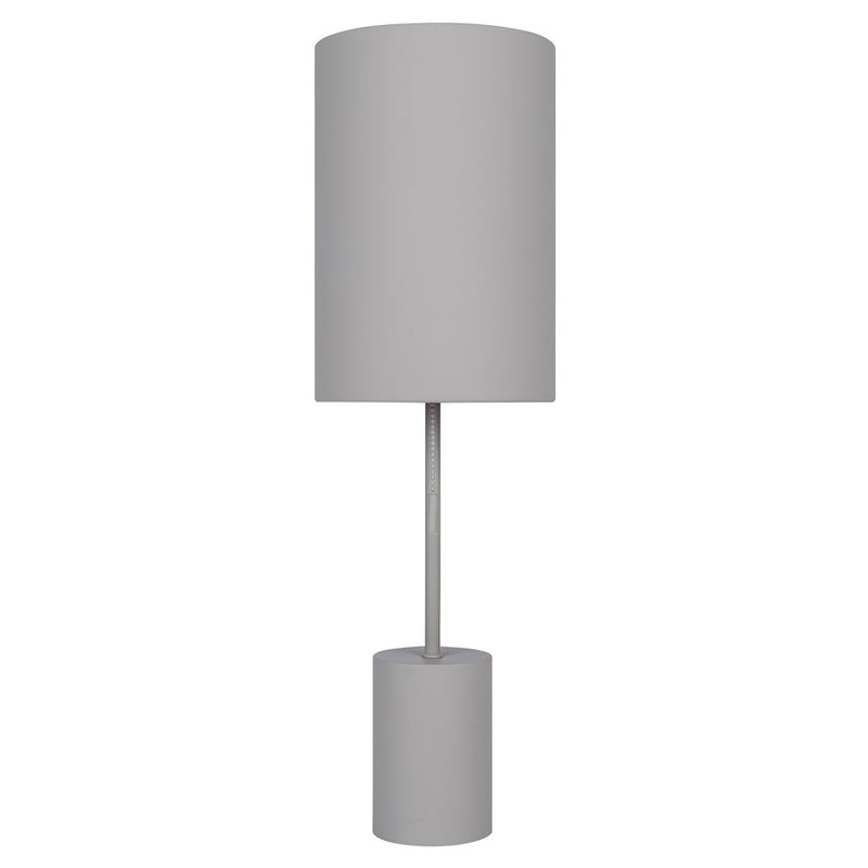 Canarm Flint 23in 1-Light Table Lamp | Minimalist Grey Metal Shade | Bedroom & Home Office | 7 x 7 x 23 in | Model ITL1164A23GY