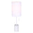 Canarm Flint 1 Light 23" Table Lamp, White