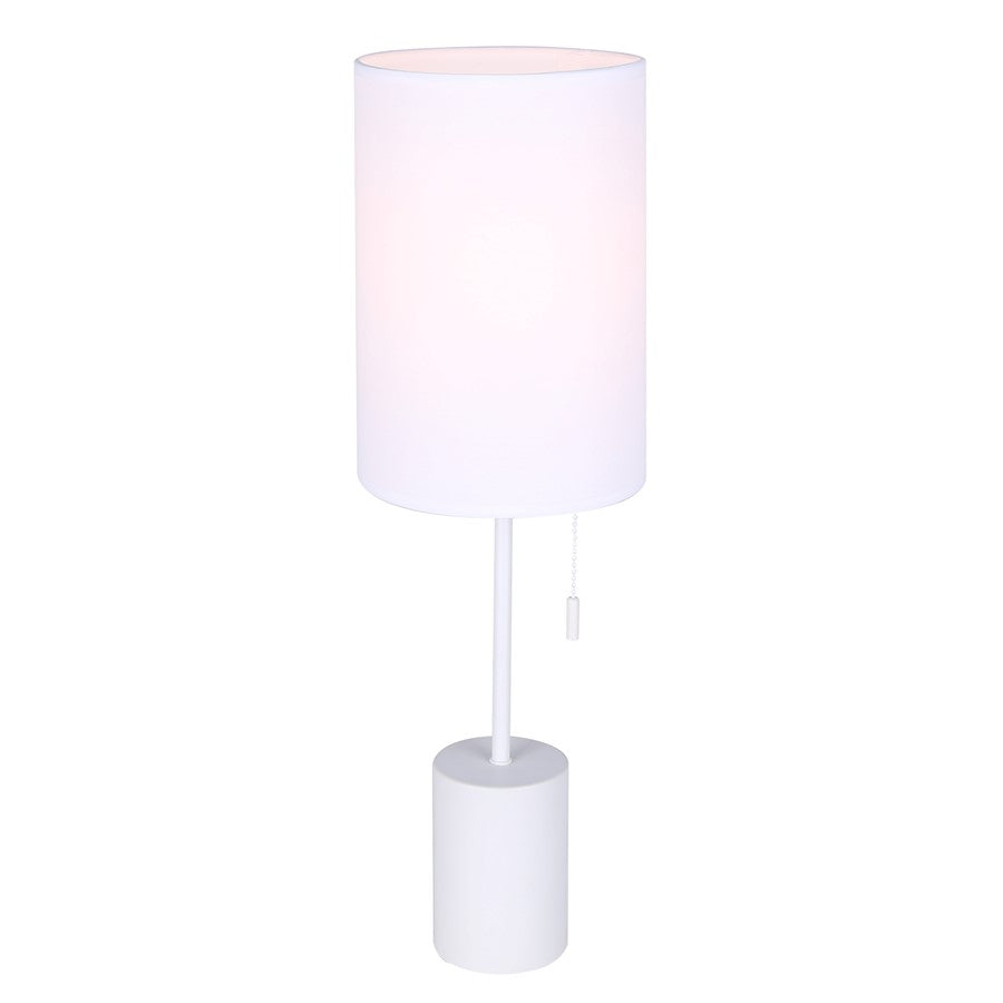Canarm Flint 1 Light 23" Table Lamp, White