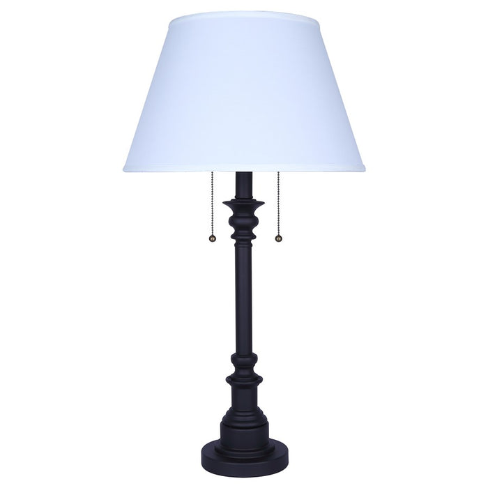 Canarm Nevan 2 Light 30.5" Table Lamp, Oil Rubbed Bronze