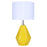 Canarm Persei 1 Light 25" Table Lamp, Vibrant Yellow/Chrome