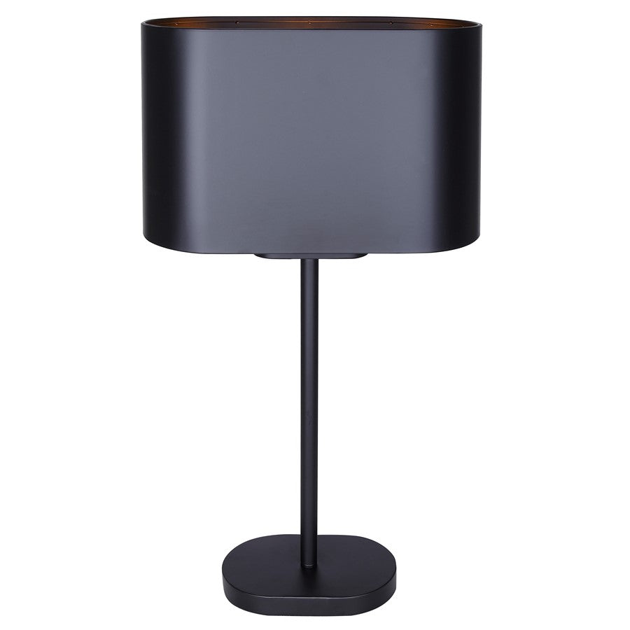 Canarm Kov 1 Light 24" 60.00 Watt Table Lamp, Gold - ITL2132B24BK
