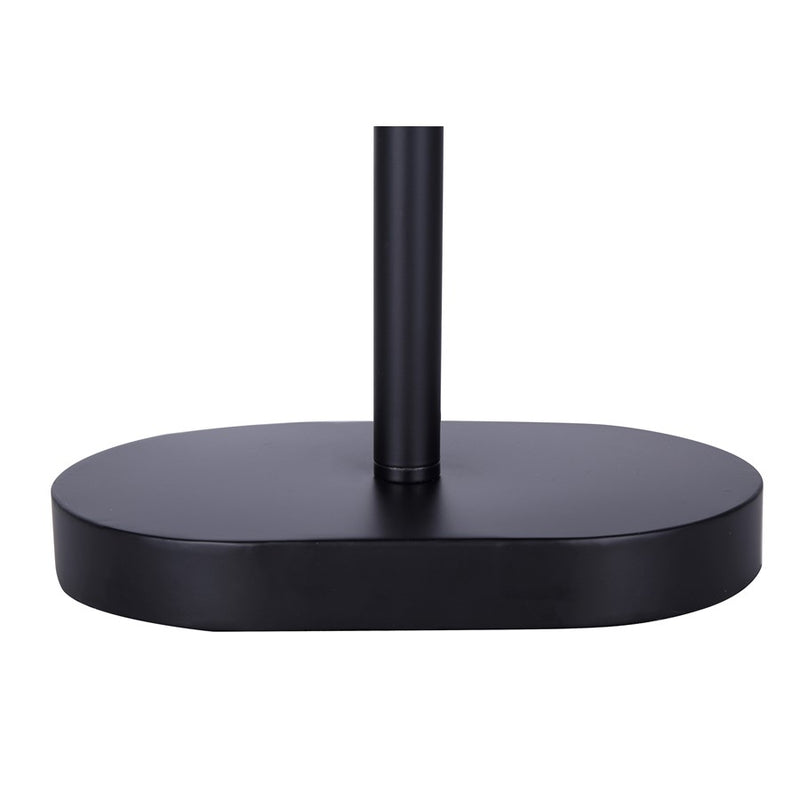 Canarm Kov 24in 1-Light Table Lamp | Matte Black Metal Shade | Bedroom & Reading Nook | 13 x 6 x 24 in | Model ITL2132B24BK