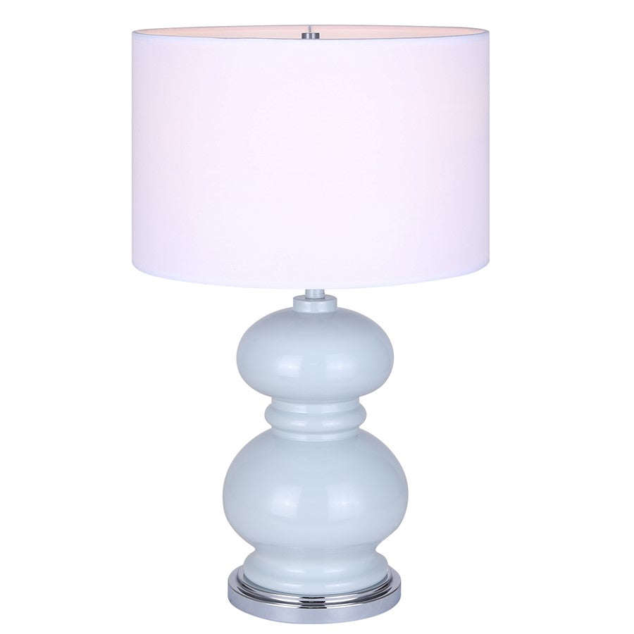 Canarm Biely 1 Light 22.75" Table Lamp, Light Blue