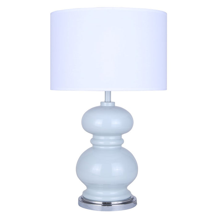 Canarm Biely 1 Light 22.75" Table Lamp, Light Blue