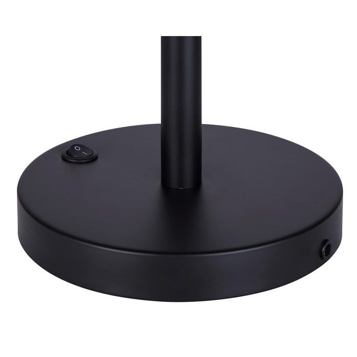 Canarm Lano 1 Light 24" Table Lamp, Matte Black