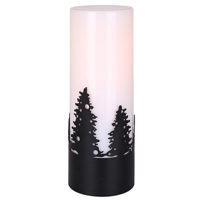 Canarm Silvia 1 Light 12.75" Table Lamp, Matte Black