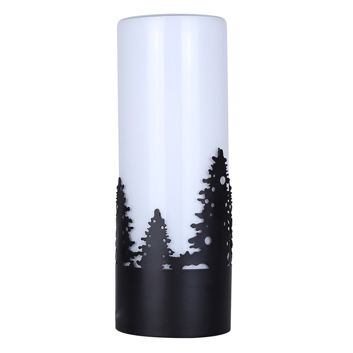 Canarm Silvia 1 Light 12.75" Table Lamp, Matte Black