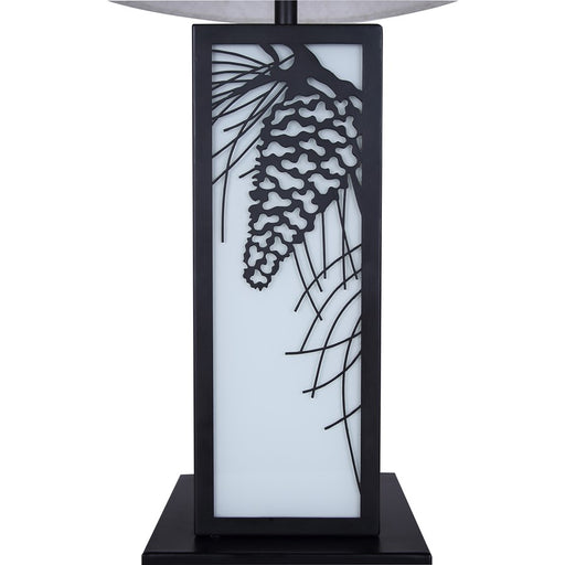 Canarm Coy 2 Light 26" Table Lamp, matte black