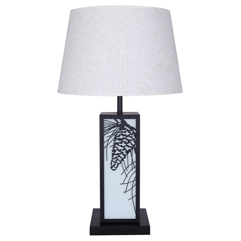 Canarm Coy 2 Light 26" Table Lamp, matte black