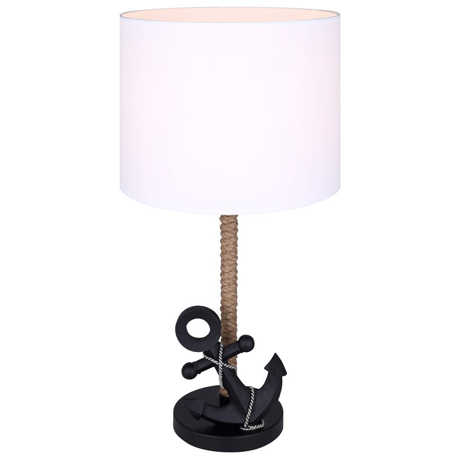 Canarm Sidro 1 Light 26" Table Lamp, Matte Black