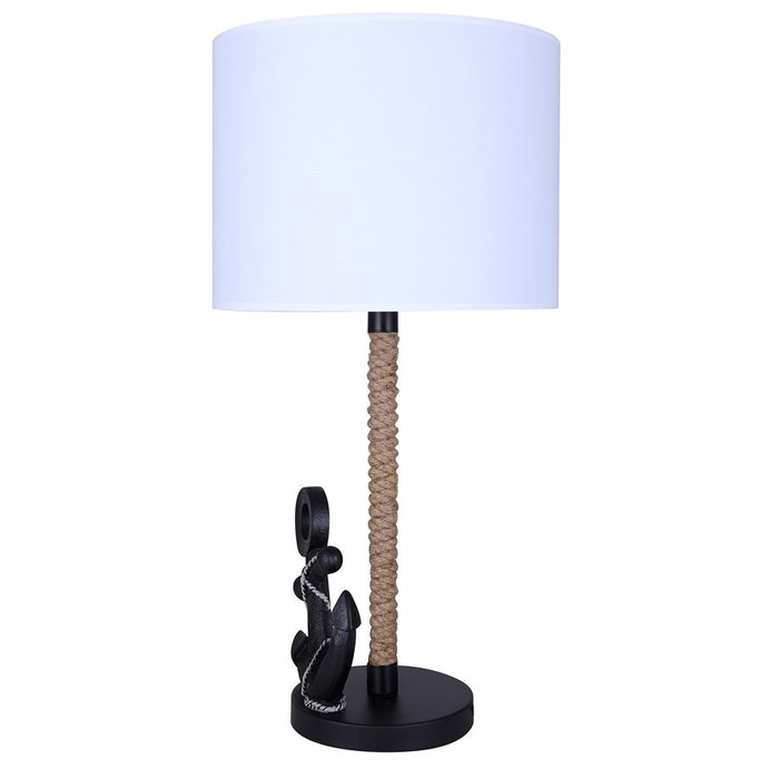 Canarm Sidro 1 Light 26" Table Lamp, Matte Black