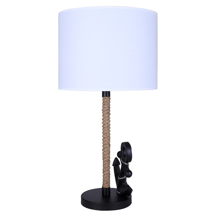 Canarm Sidro 1 Light 26" Table Lamp, Matte Black