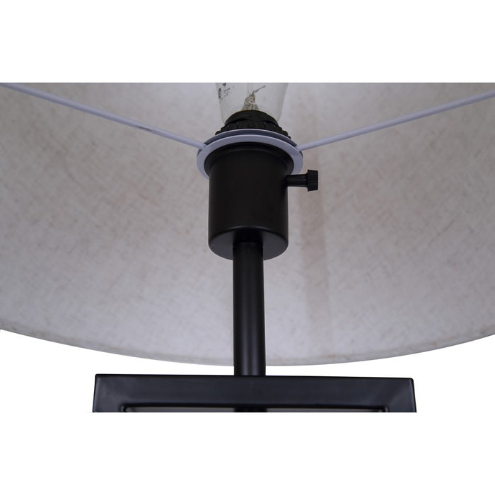 Canarm Willow 1 Light 26" Table Lamp, Matte Black