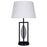 Canarm Willow 1 Light 26" Table Lamp, Matte Black